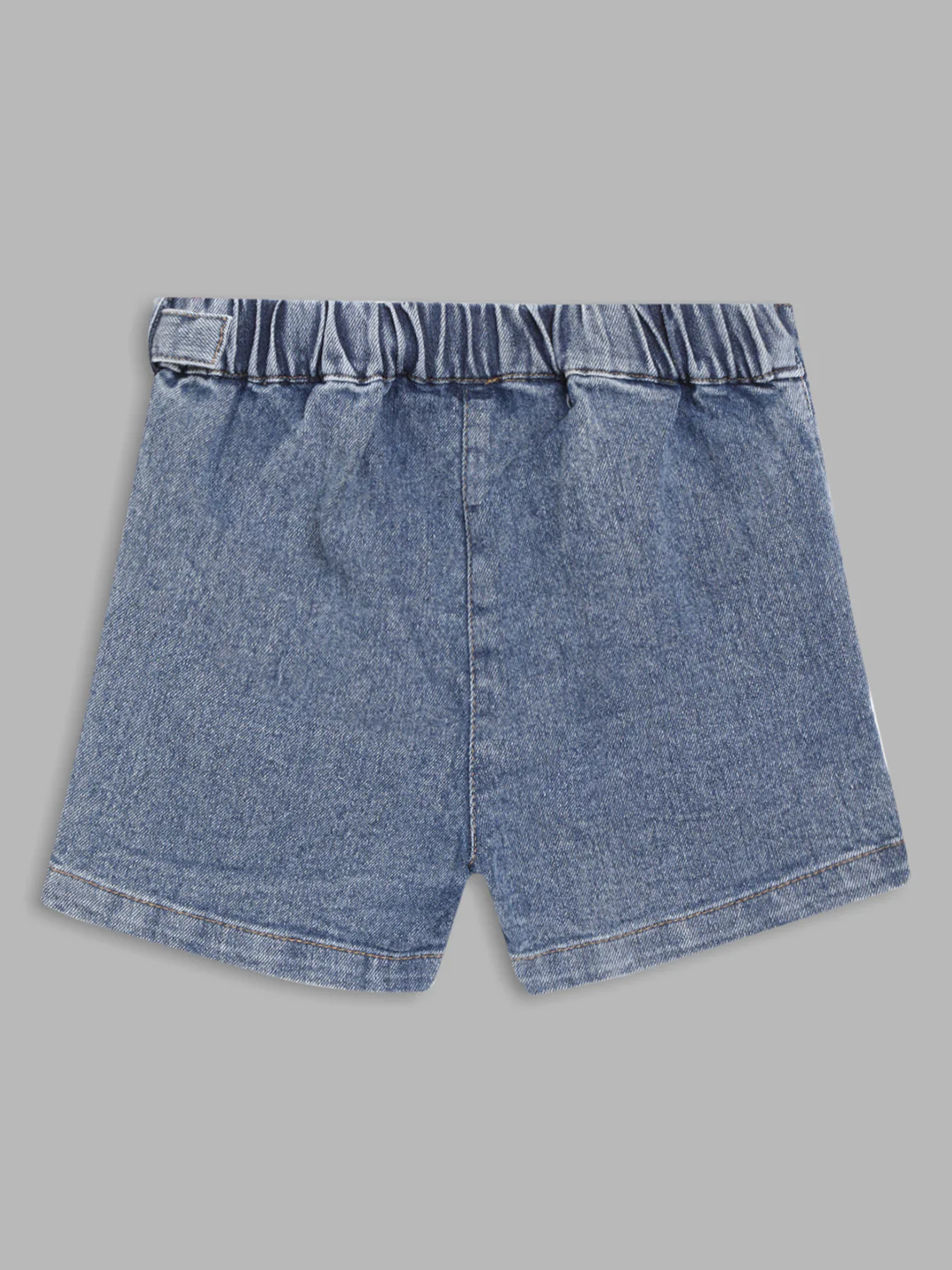 Blue Giraffe Girls Blue Solid Regular Fit Skirt - Image 2