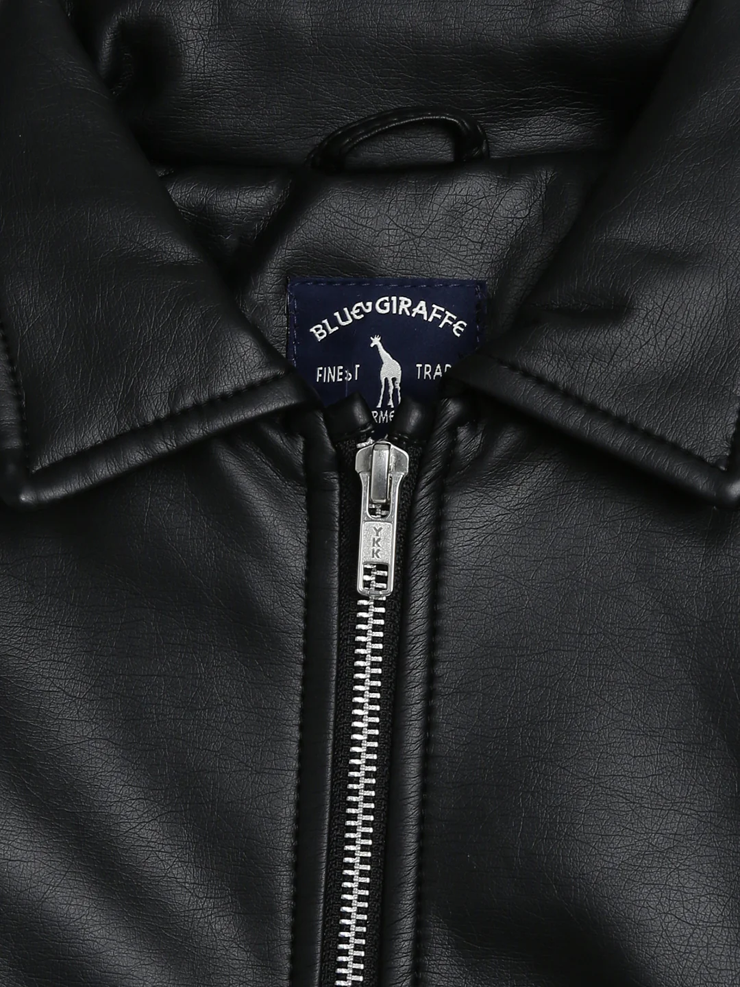 Blue Giraffe Boys Black Solid Jacket - Image 3