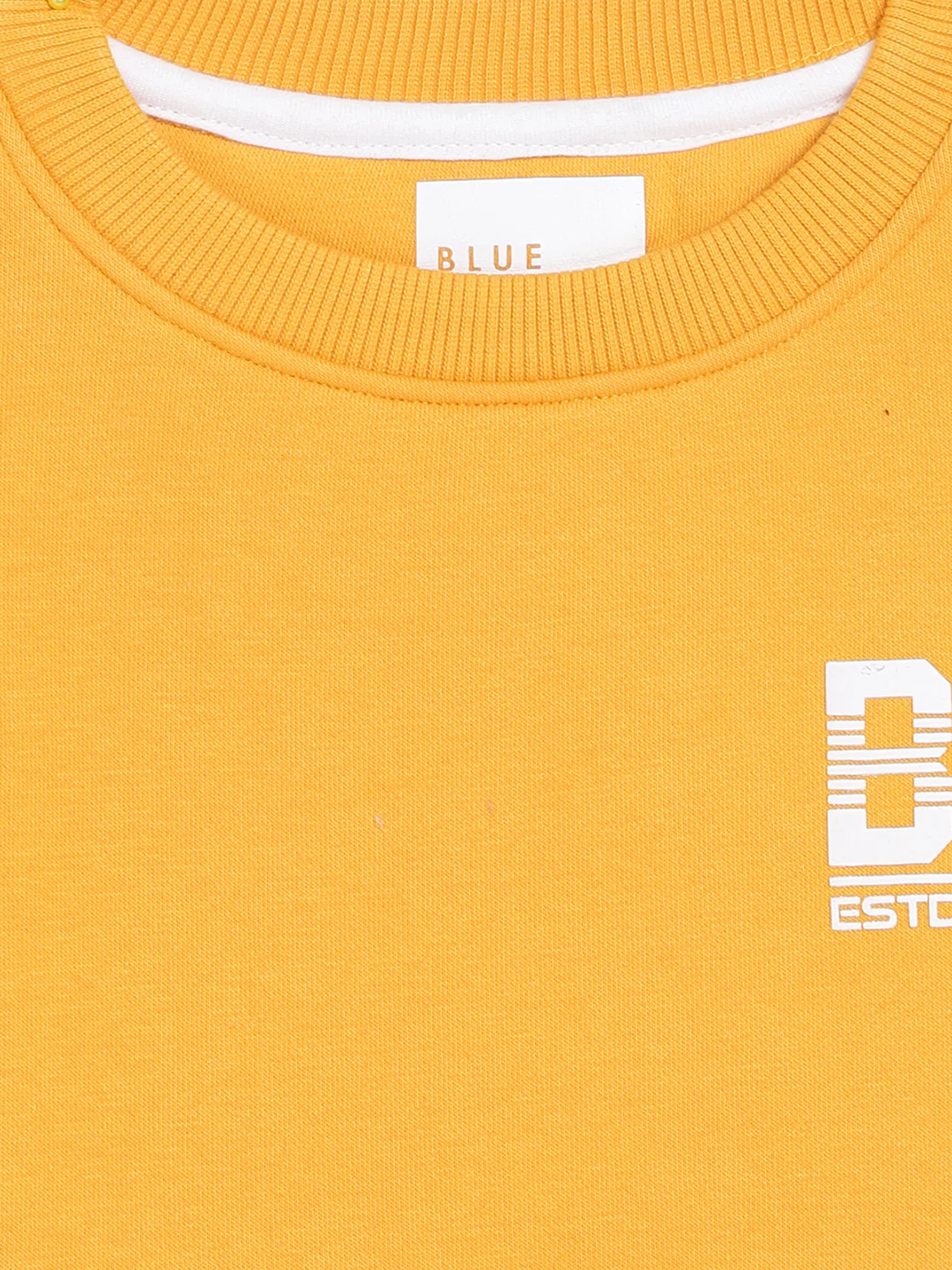 Blue Giraffe Boys Yellow Solid Sweatshirt - Image 3