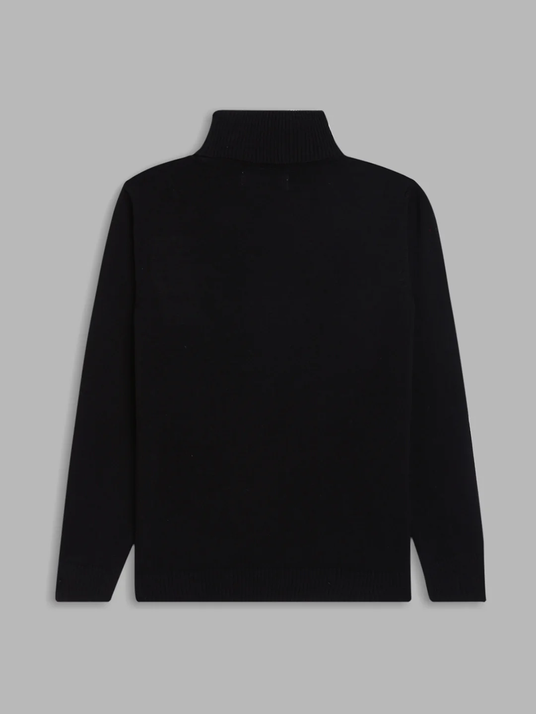 Blue Giraffe Boys Black Solid Sweater - Image 2
