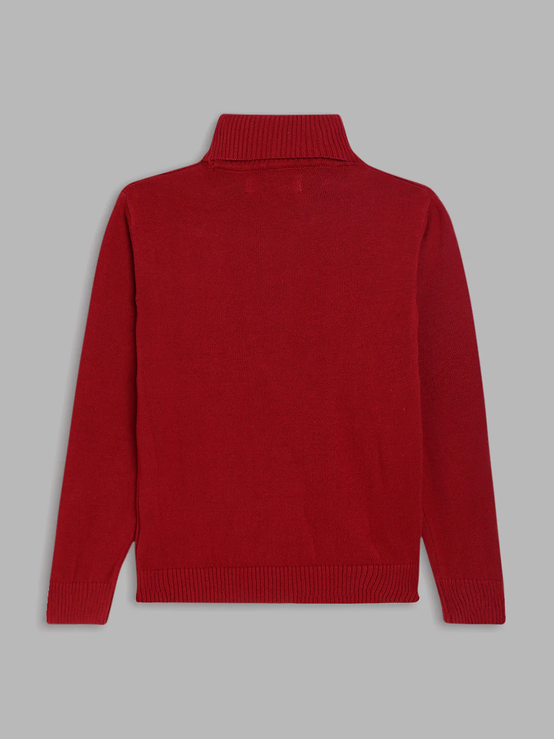 Blue Giraffe Boys Wine Solid Sweater - Image 2
