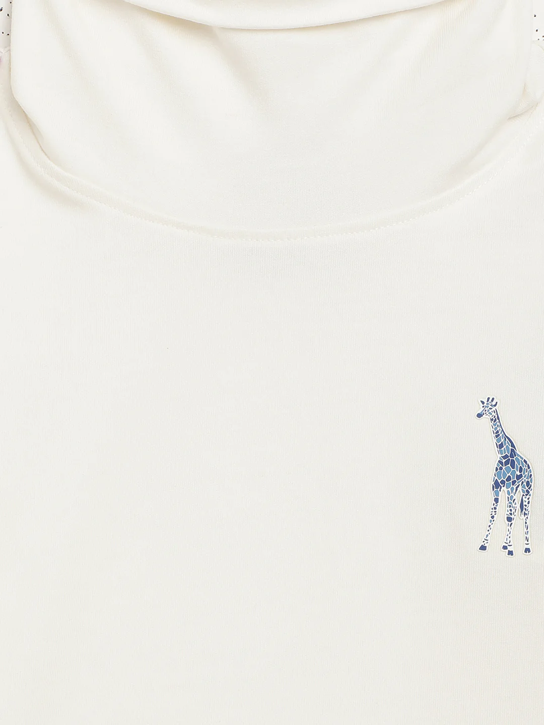 Blue Giraffe Boys Cream Solid Sweater - Image 3