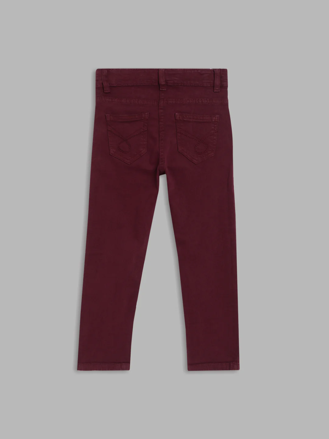 Blue Giraffe Girls Wine Solid Fitted Mid-Rise Jeans - Image 2