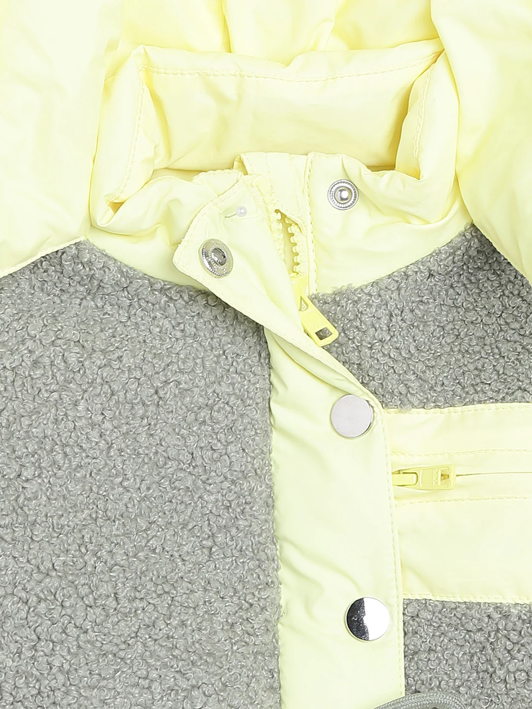 Blue Giraffe Girls Olive Solid Jacket - Image 3