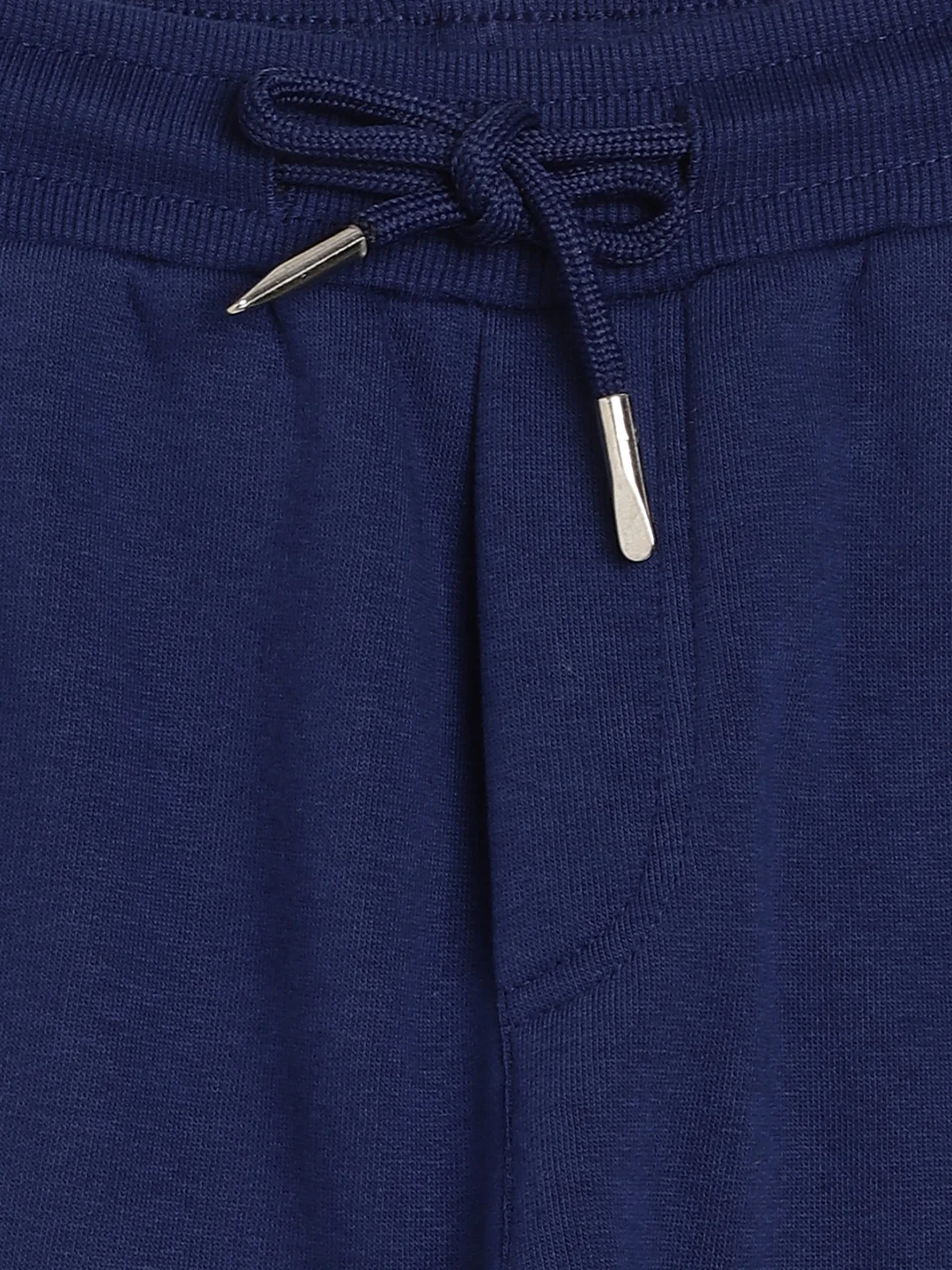 Blue Giraffe Boys Navy Blue Colorblocked Regular Fit Mid-Rise Jogger Style Track Pants - Image 3
