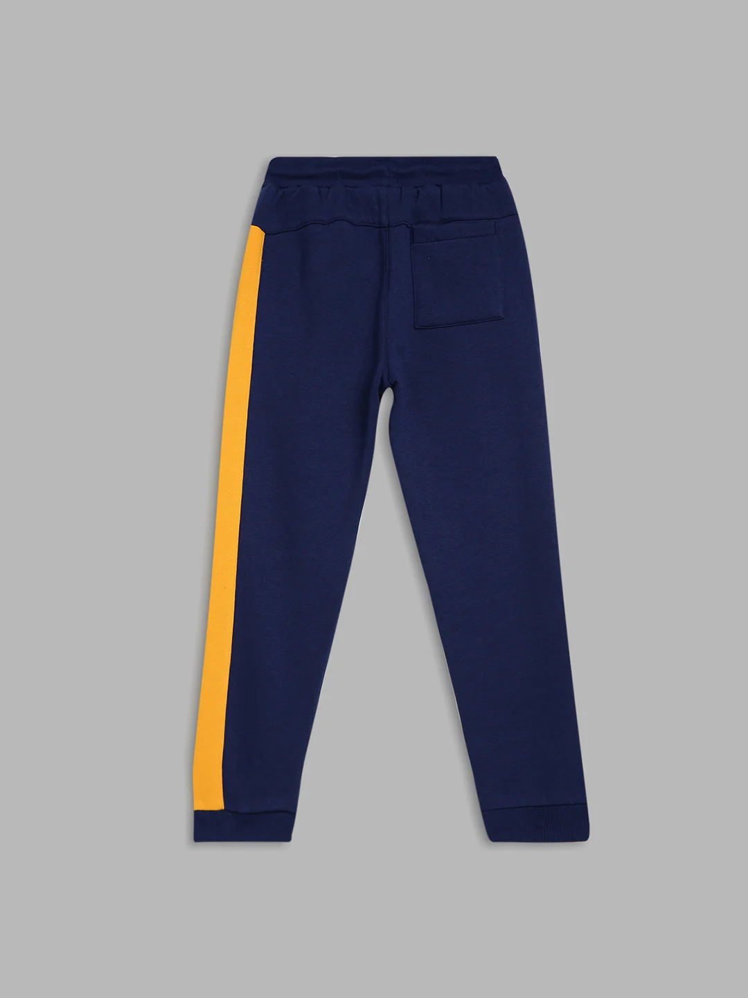 Blue Giraffe Boys Navy Blue Colorblocked Regular Fit Mid-Rise Jogger Style Track Pants - Image 2