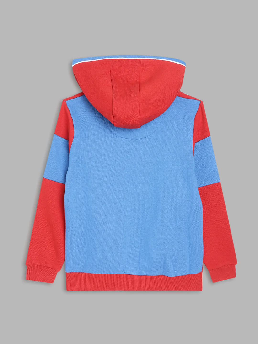 Blue Giraffe Boys Red Colour blocked Sweatshirt - Image 2