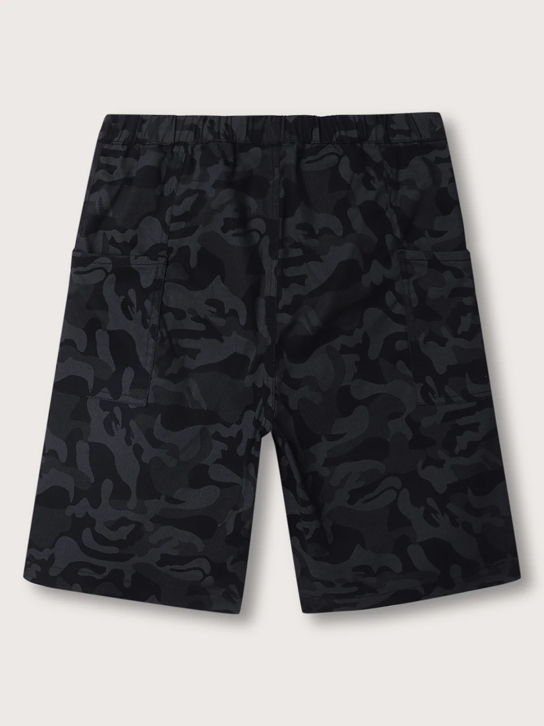 Blue Giraffe Boys Black Printed Regular Fit Shorts - Image 4
