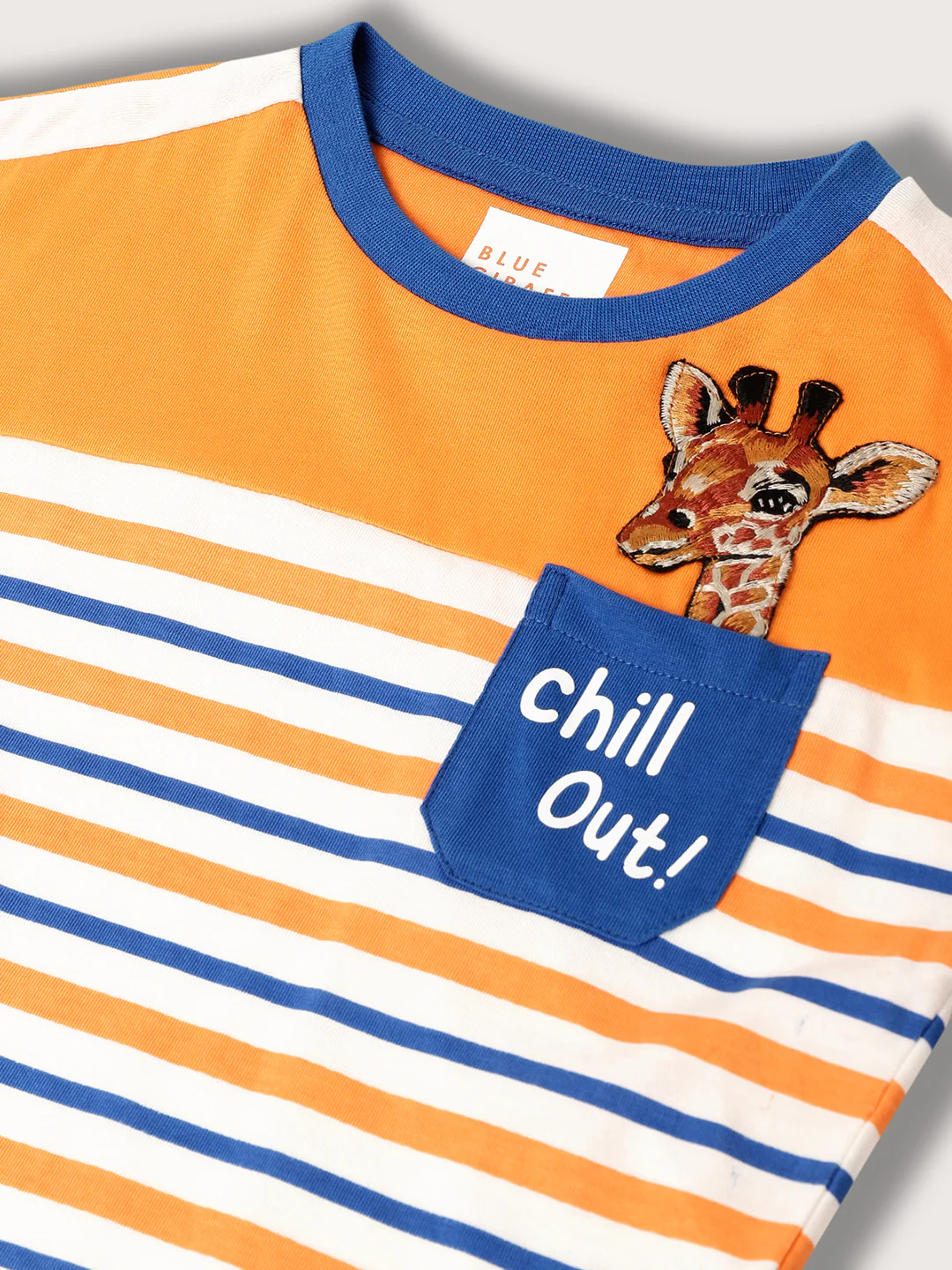 Blue Giraffe Kids Multi Striped Regular Fit Tshirt - Image 2
