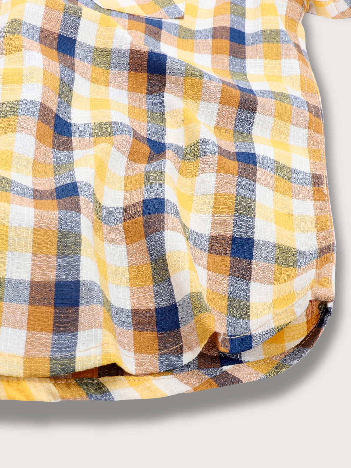 Blue Giraffe Kids Multicolour Fashion Checked Regular Fit Shirt - Image 4