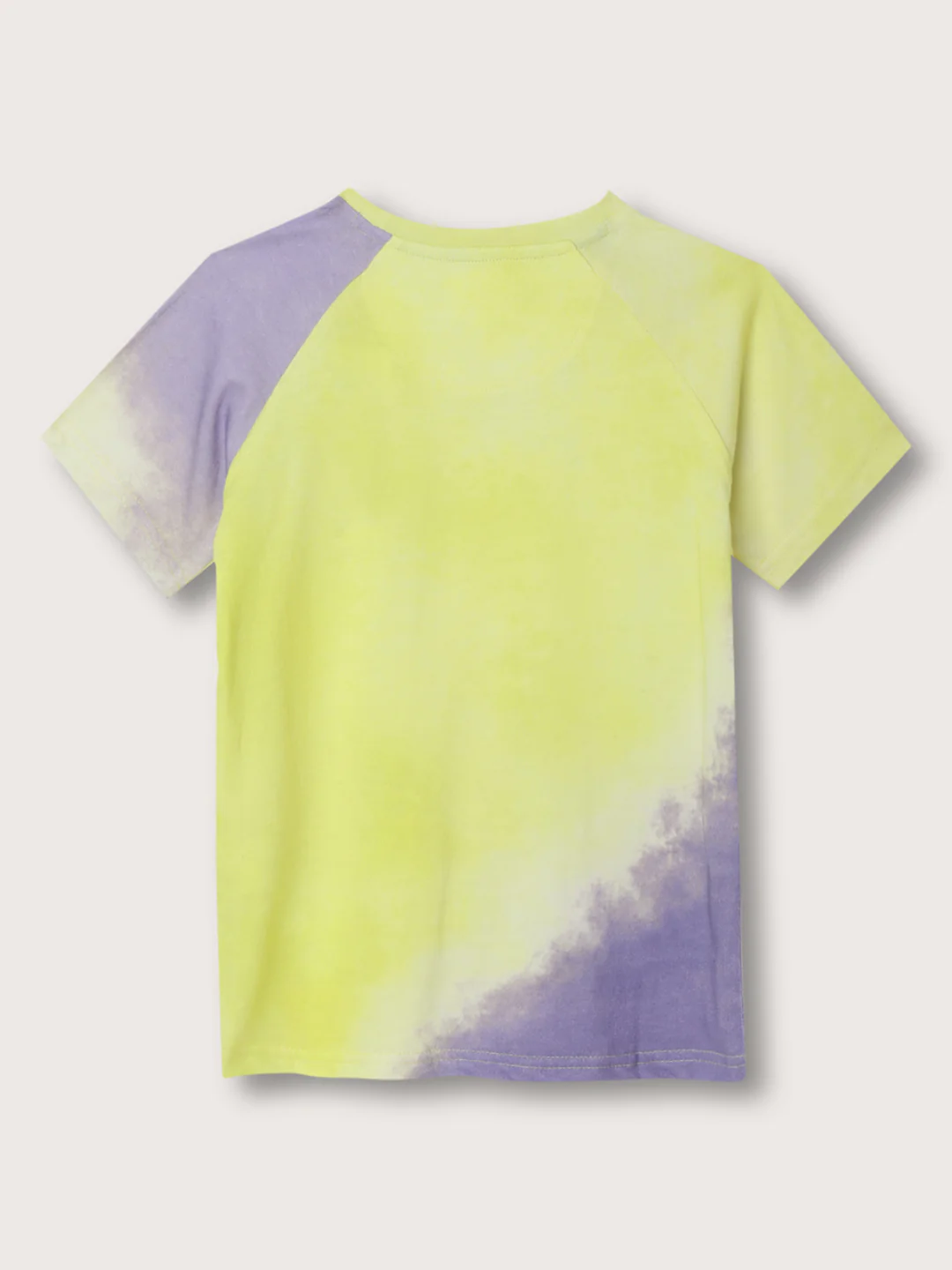 Blue Giraffe Kids Lime & Lavender Fashion Printed Regular Fit Tshirt - Image 2