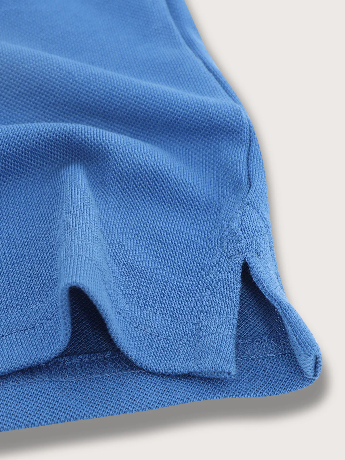 Blue Giraffe Kids Blue Regular Fit Polo Tshirt - Image 4