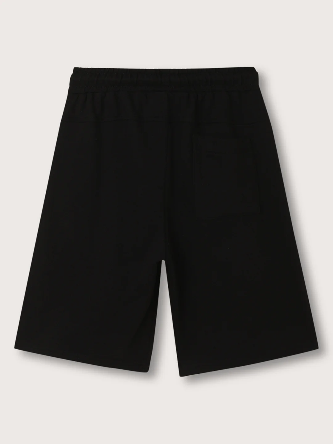 Blue Giraffe Boys Black Solid Regular Fit Shorts - Image 2