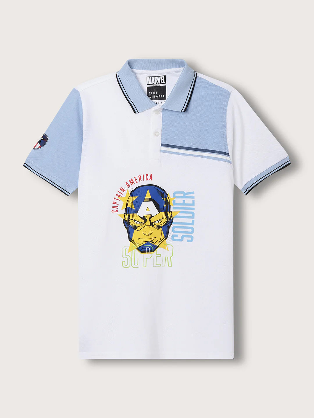 Blue Giraffe Boys Multi Solid Polo TShirt