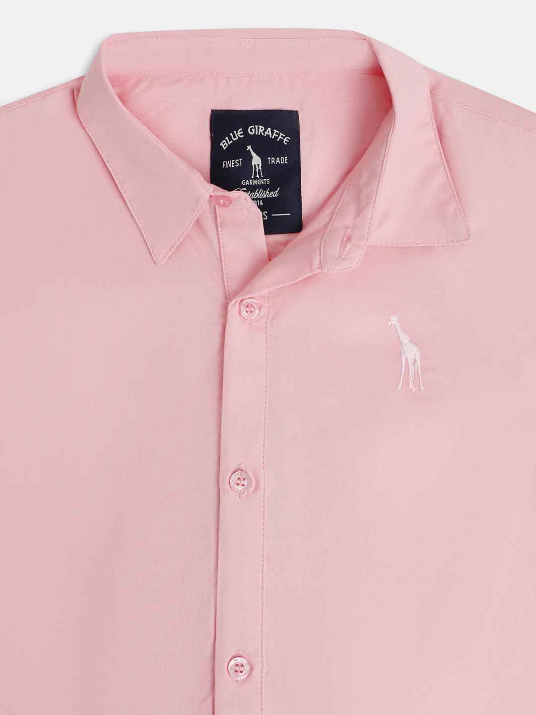 Blue Giraffe Kids Pink Regular Fit Shirt - Image 3