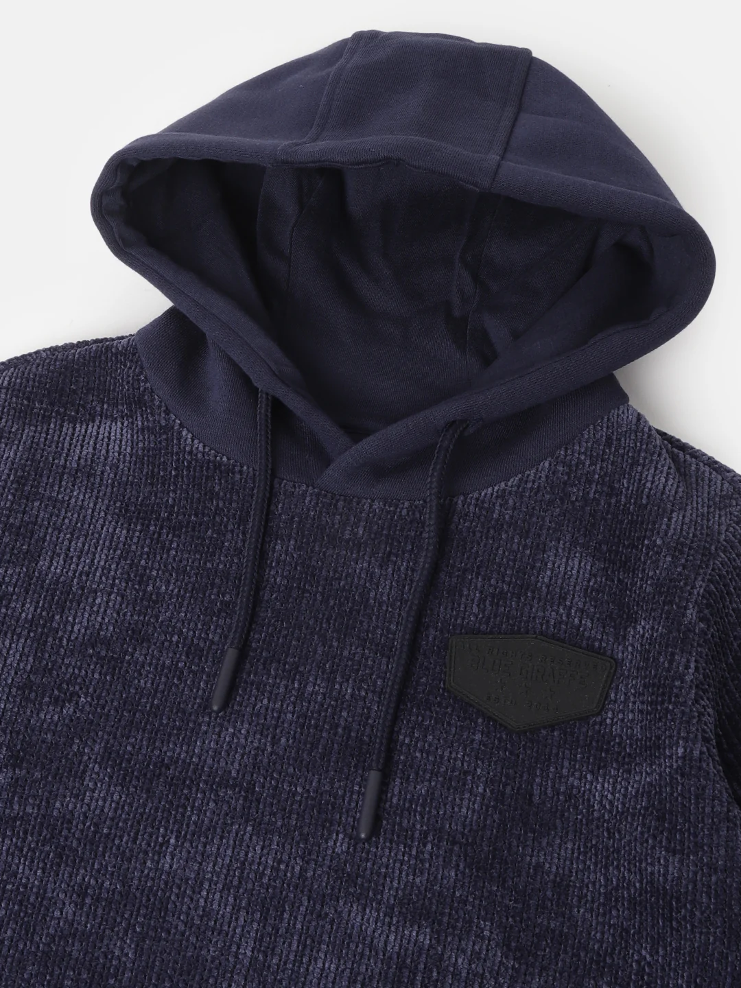 Blue Giraffe Boys Solid Hood Sweatshirt - Image 3