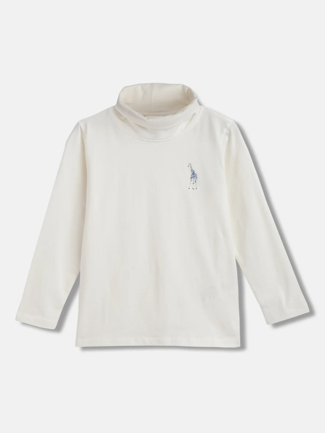 Blue Giraffe Kids Cream Regular Fit Tshirt