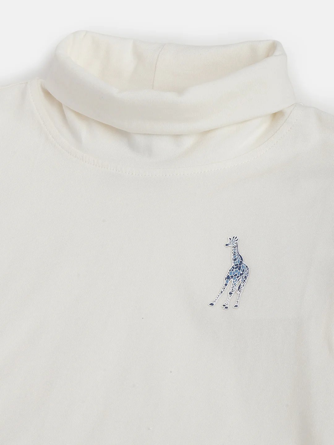 Blue Giraffe Kids Cream Regular Fit Tshirt - Image 3
