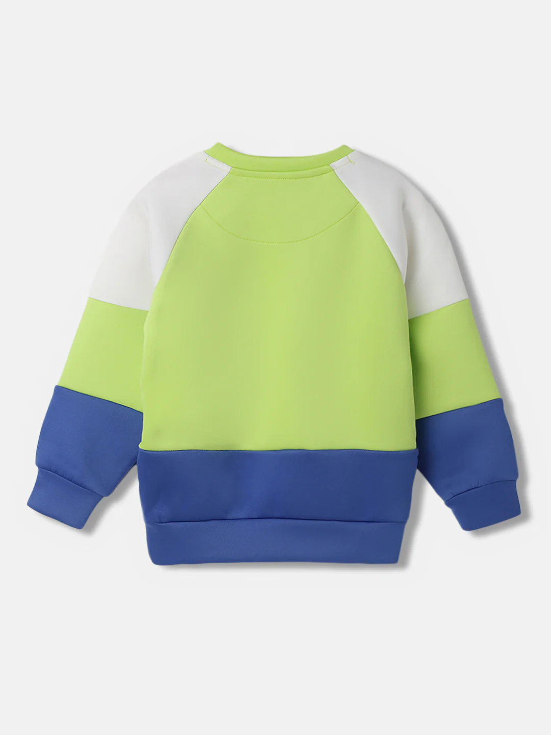 Blue Giraffe Boys Solid Full Sleeves Round Neck Sweatshirt - Image 2
