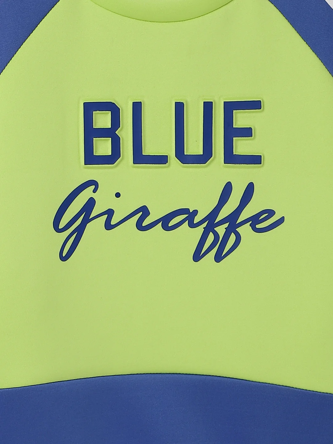 Blue Giraffe Boys Solid Full Sleeves Round Neck Sweatshirt - Image 4