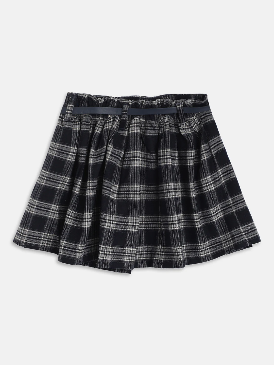 Blue Giraffe Girls Multi Checked Regular Fit Skirt - Image 2