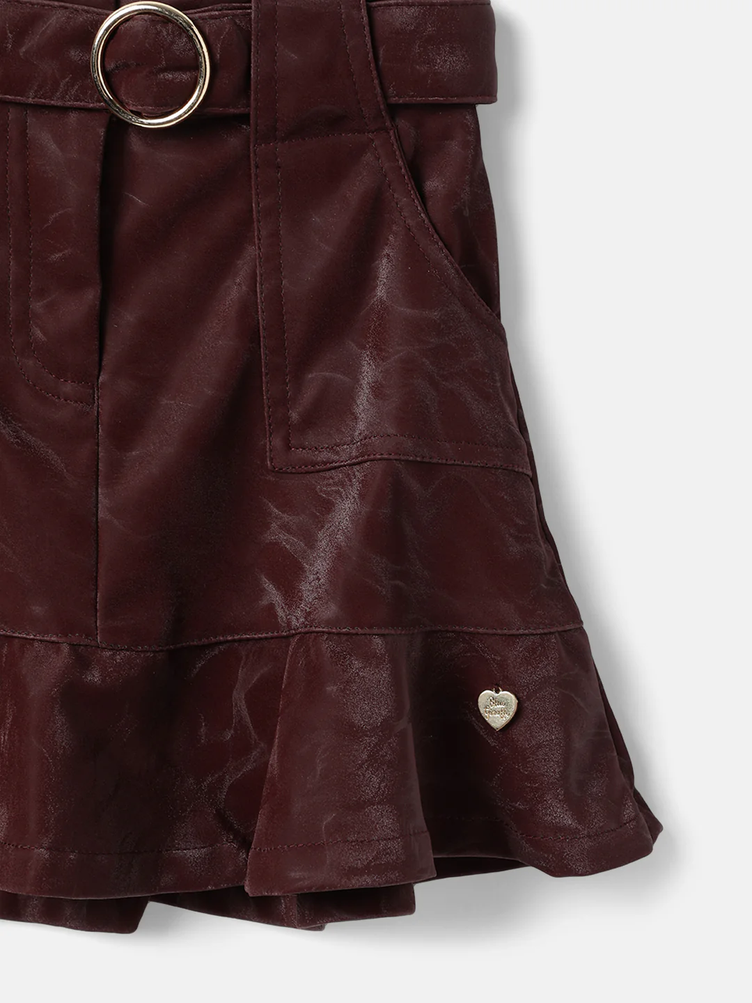Blue Giraffe Girls Solid Regular Fit Skirt - Image 4