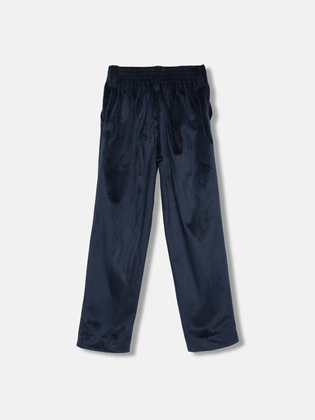 Blue Giraffe Boys Blue Solid Regular Fit Trouser - Image 2