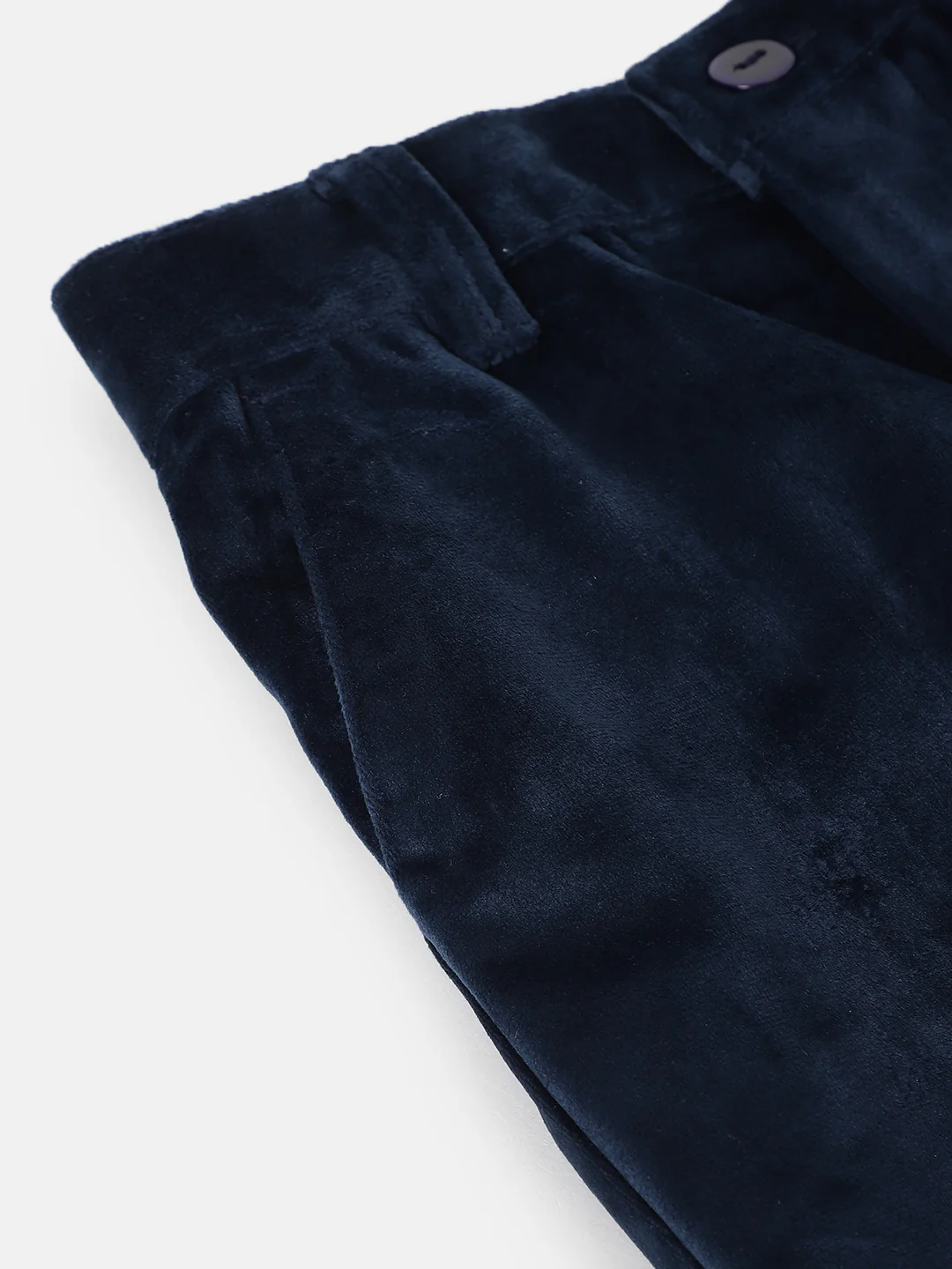 Blue Giraffe Boys Blue Solid Regular Fit Trouser - Image 4