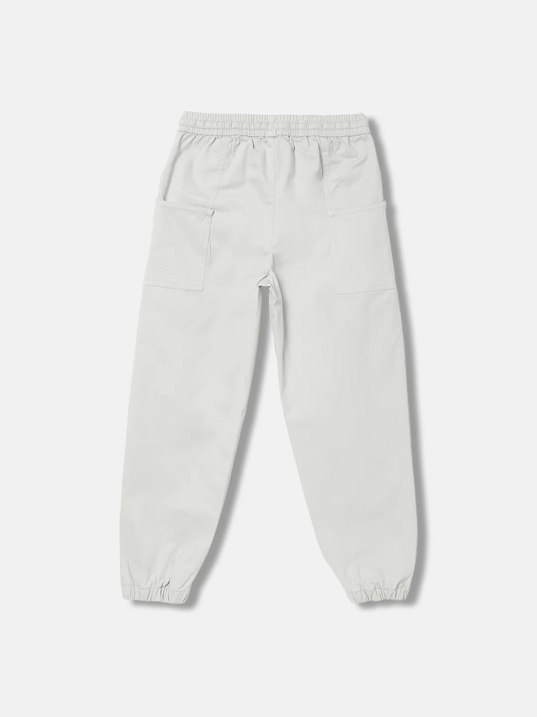 Blue Giraffe Boys Grey Solid Regular Fit Trouser - Image 2