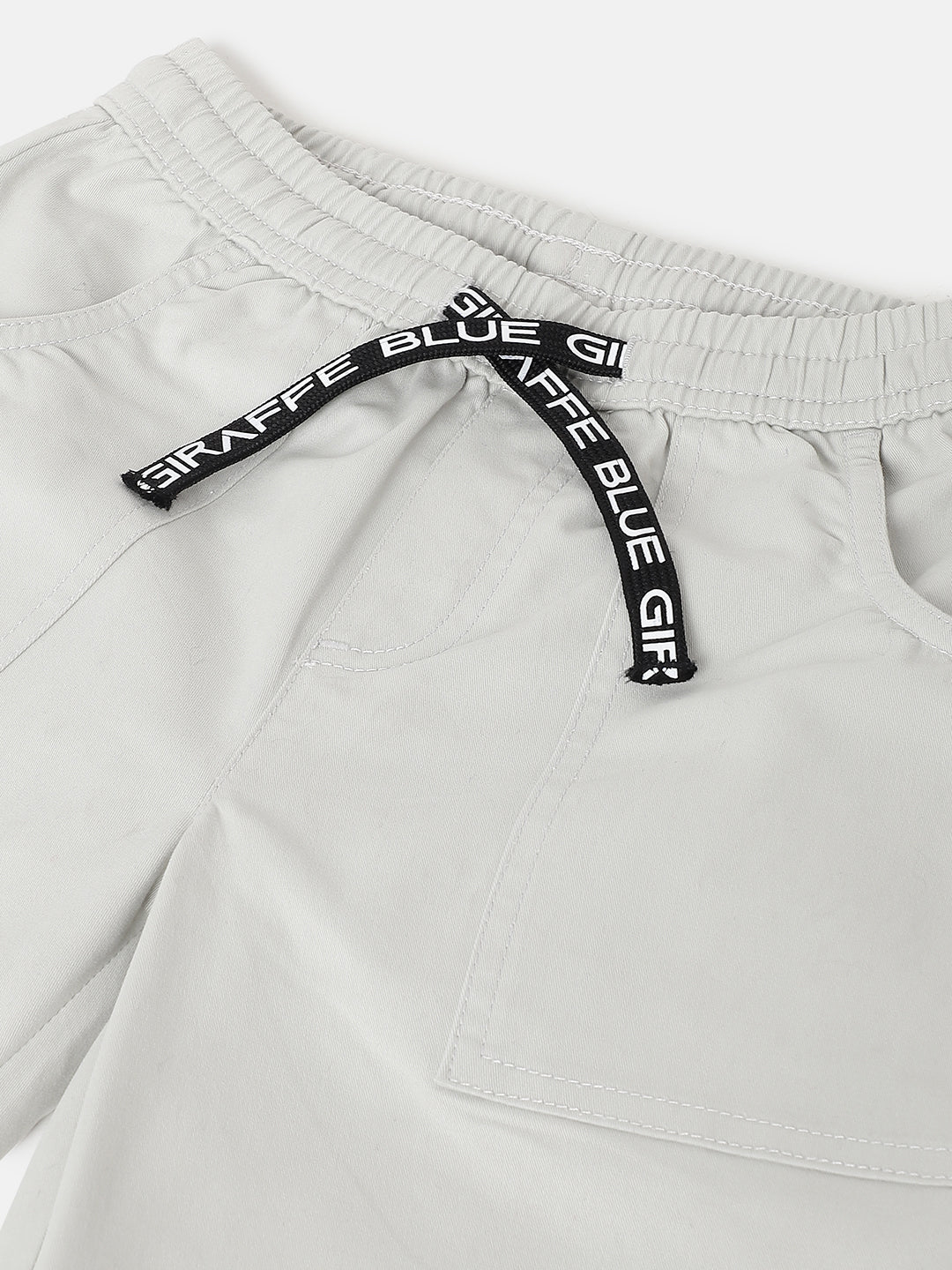 Blue Giraffe Boys Grey Solid Regular Fit Trouser - Image 3