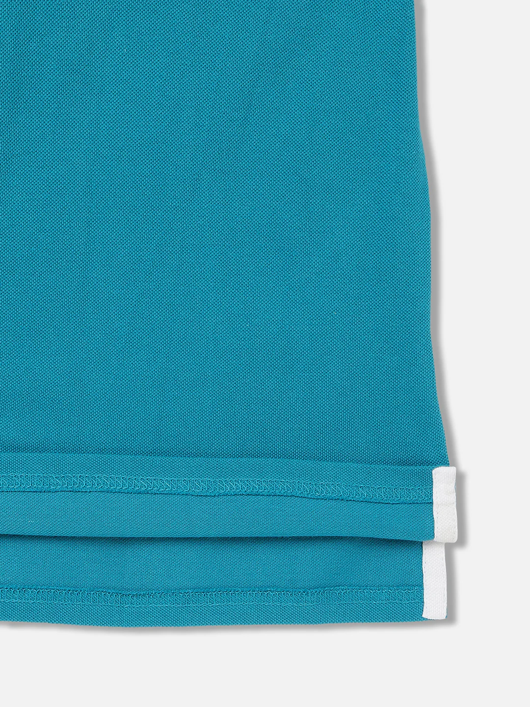Blue Giraffe Boys Teal Solid Polo Collar Short Sleeves Tshirt - Image 4