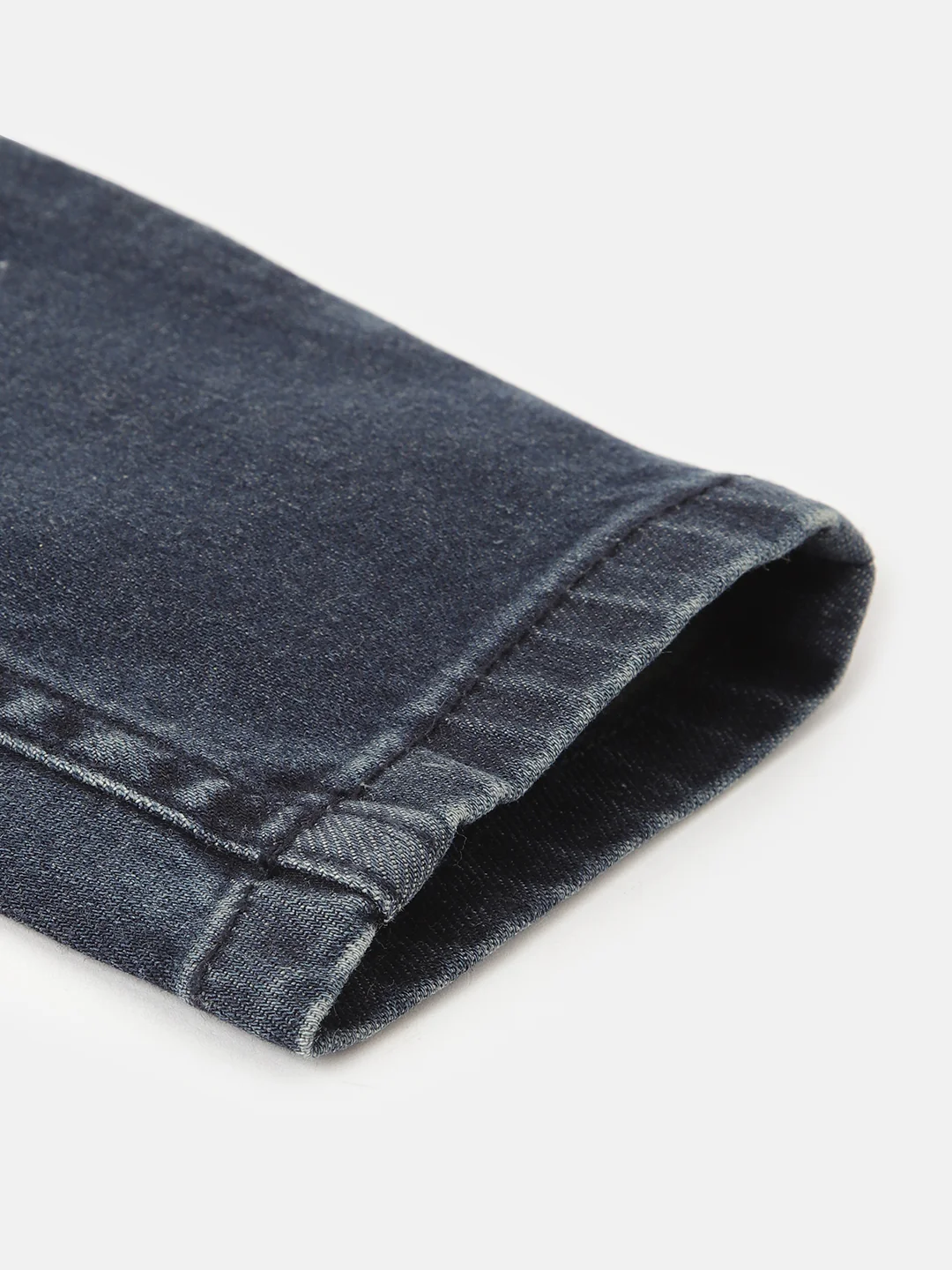 Blue Giraffe Boys Blue Solid Straight Fit Jeans - Image 6
