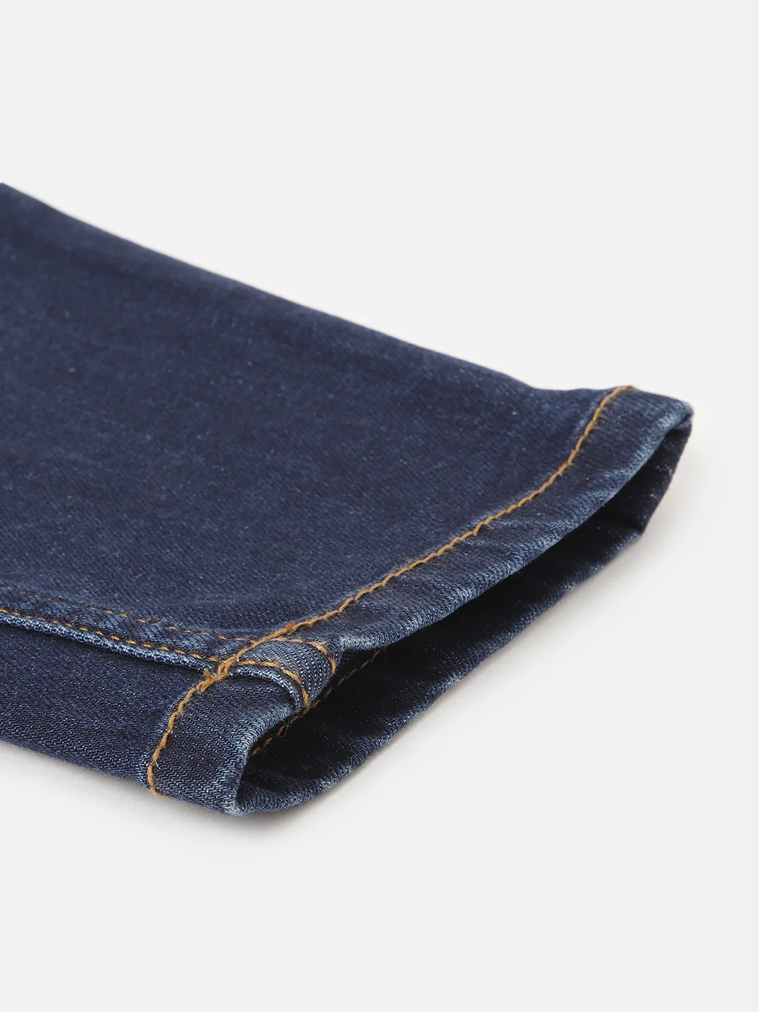 Blue Giraffe Boys Blue Solid Straight Fit Jeans - Image 7