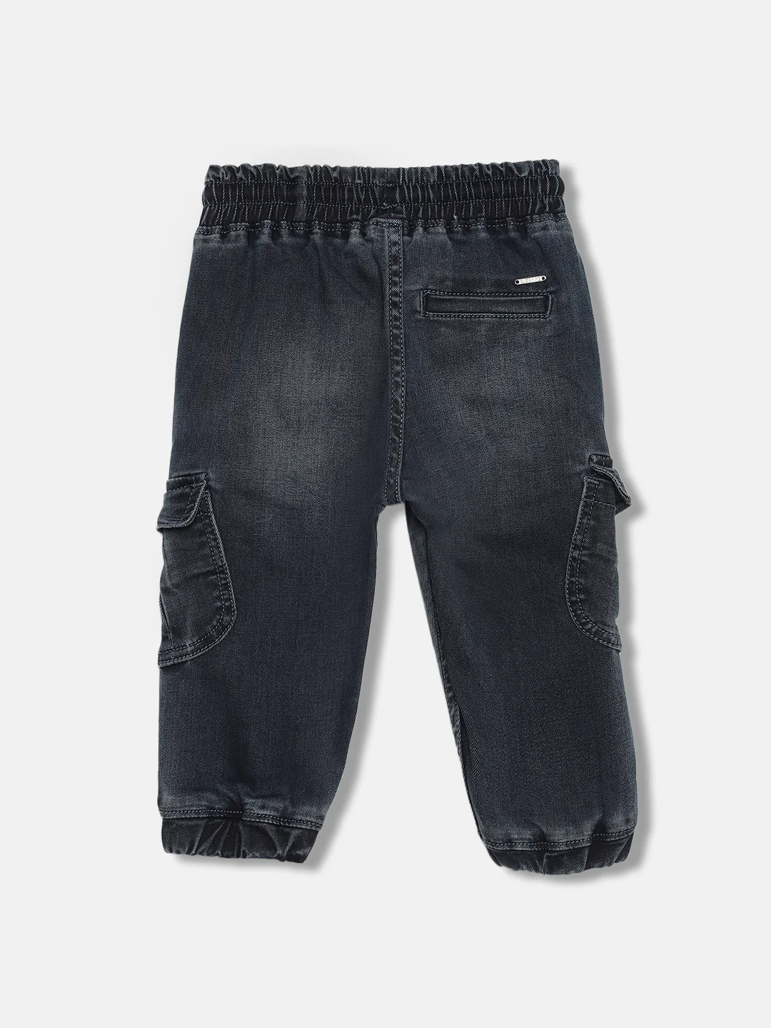 Blue Giraffe Boys Blue Solid Relaxed Fit Jeans - Image 2