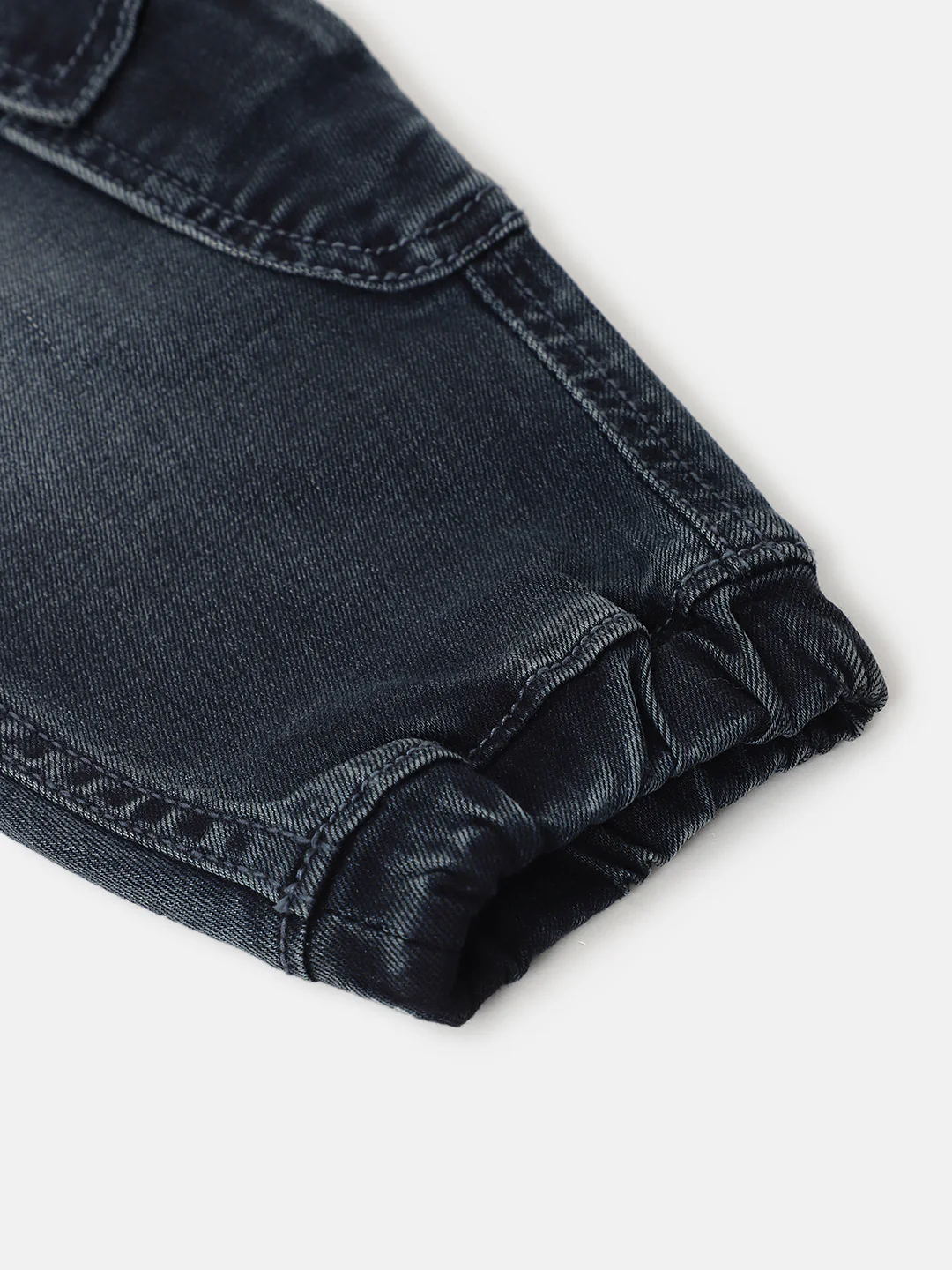 Blue Giraffe Boys Blue Solid Relaxed Fit Jeans - Image 5