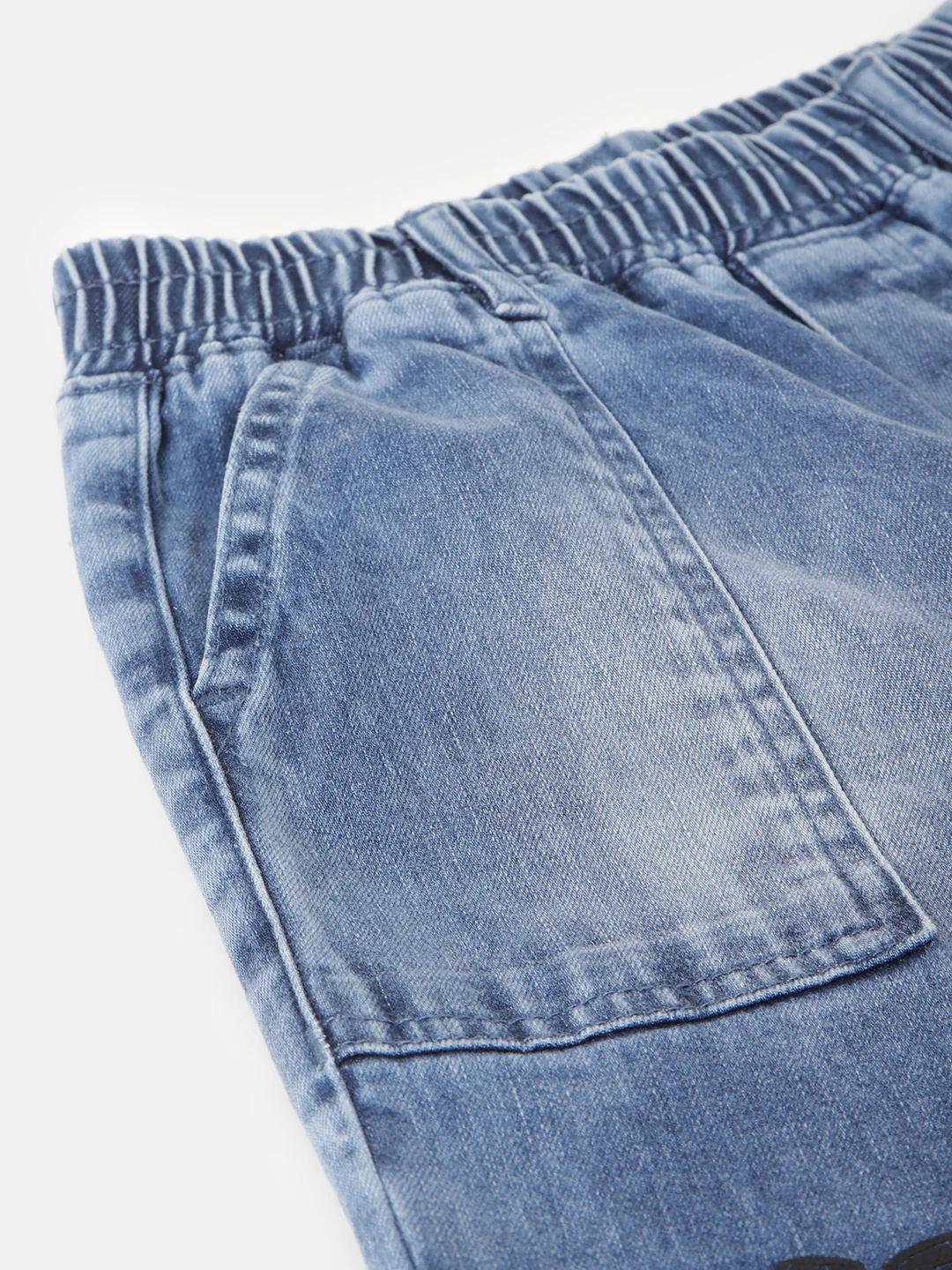Blue Giraffe Boys Blue Solid Relaxed Fit Mid-Rise Jeans - Image 4