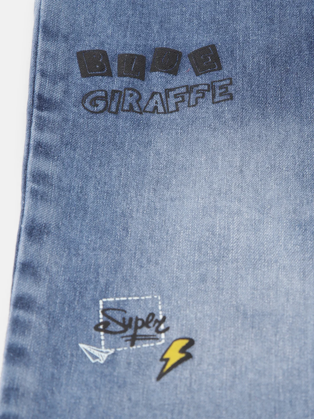 Blue Giraffe Boys Blue Solid Relaxed Fit Mid-Rise Jeans - Image 7