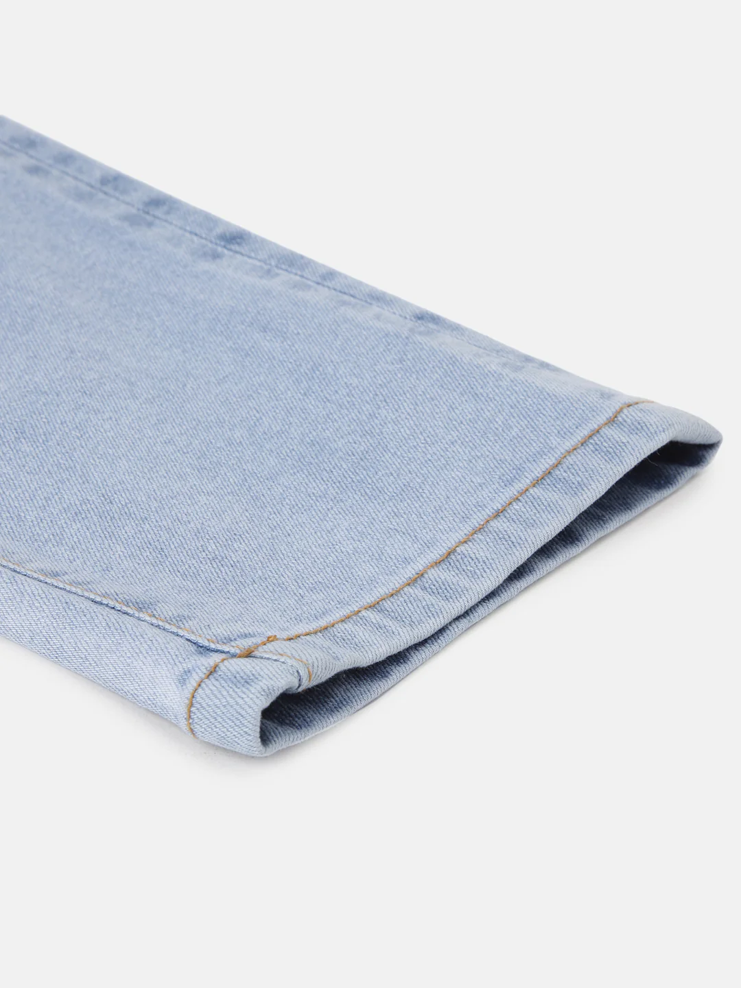 Blue Giraffe Girls Blue Solid Straight Fit Jeans - Image 5