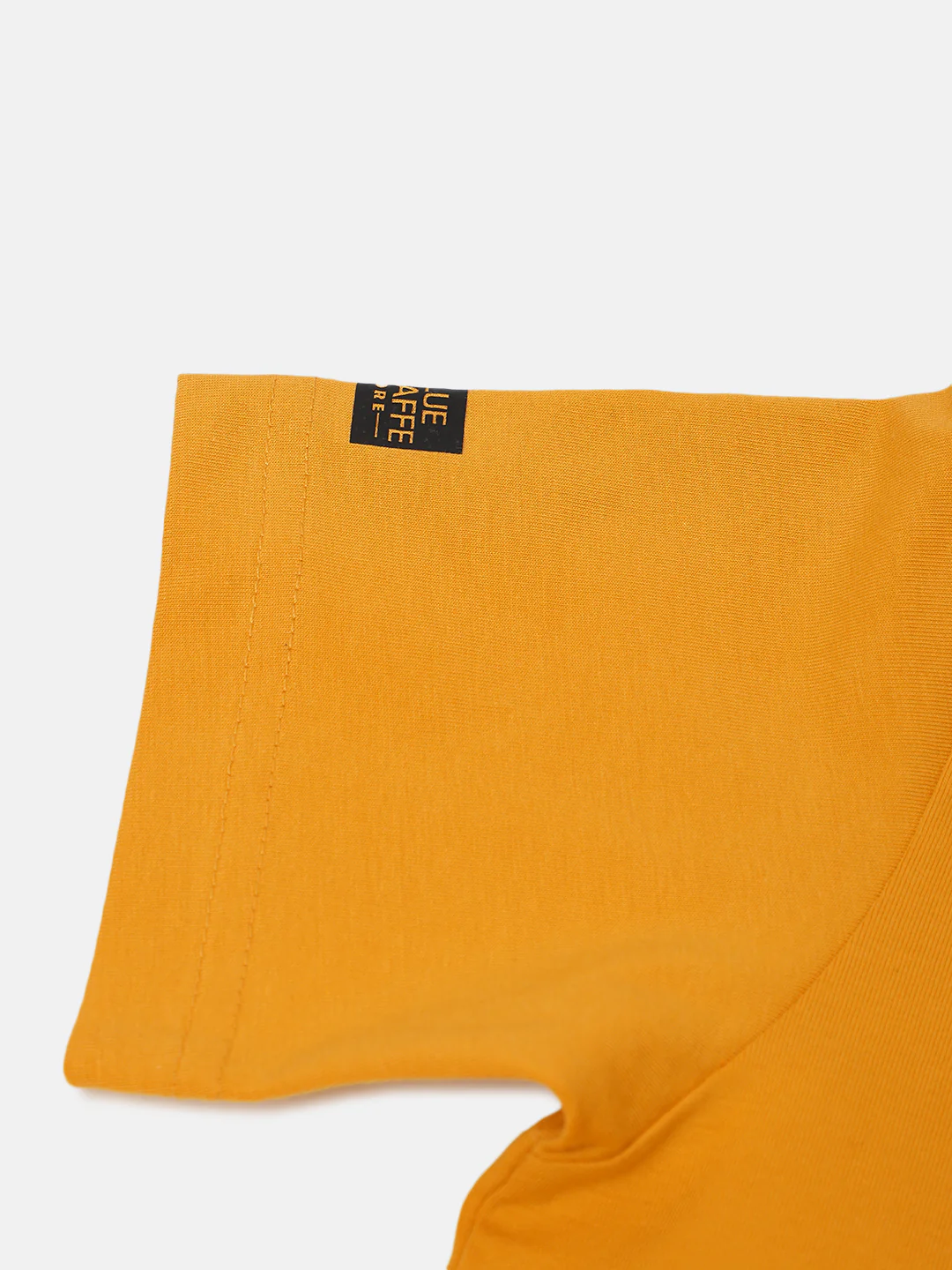 Blue Giraffe Boys Yellow Solid Round Neck  Short Sleeve Tshirt - Image 5