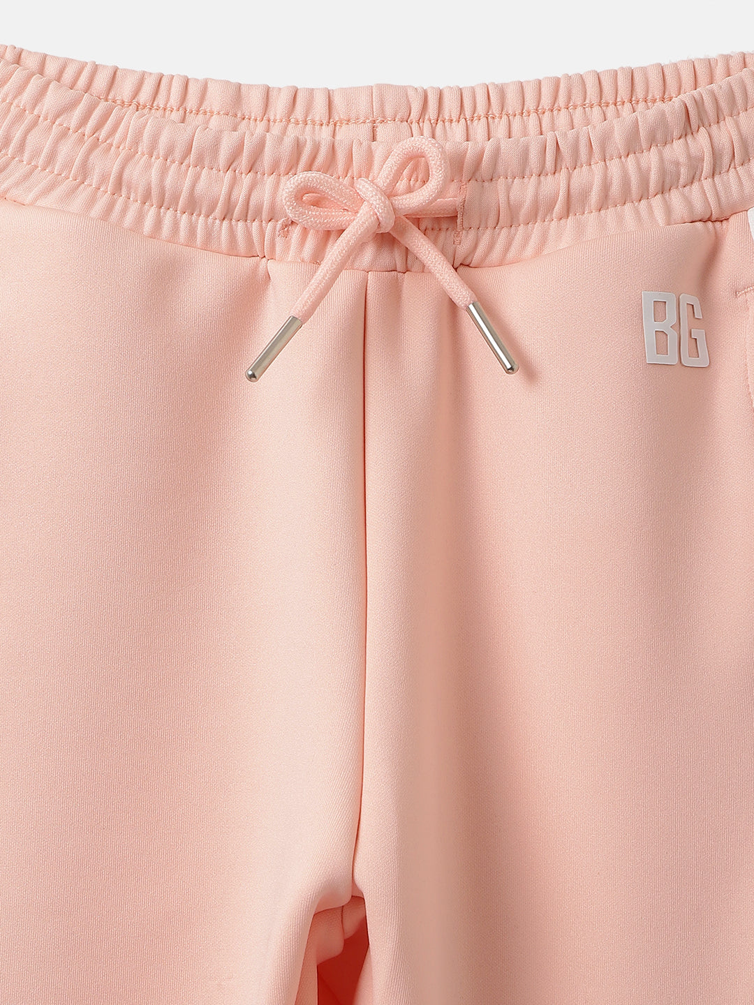 Blue Giraffe Girls Peach Color-blocked Regular Fit Mid-Rise Sweatpant - Image 3