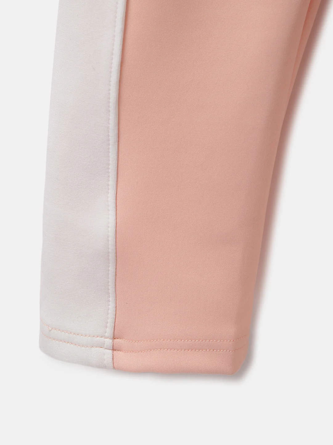 Blue Giraffe Girls Peach Color-blocked Regular Fit Mid-Rise Sweatpant - Image 4
