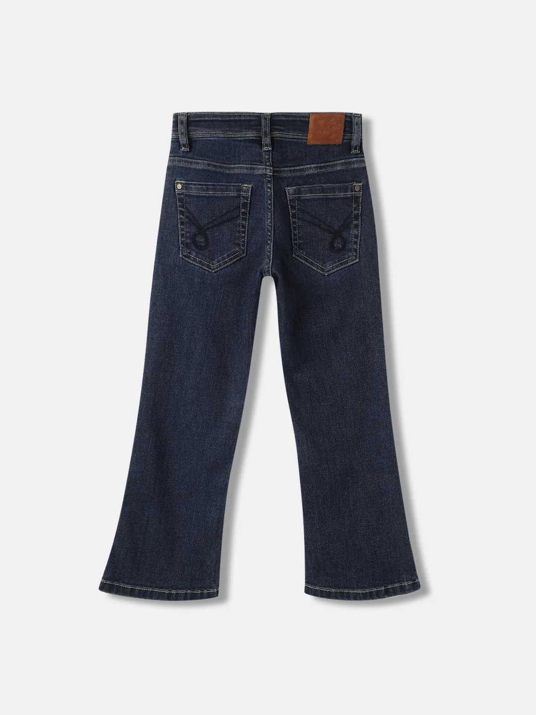 Blue Giraffe Boys Blue Washed Mid-Rise Bootcut Jeans - Image 3