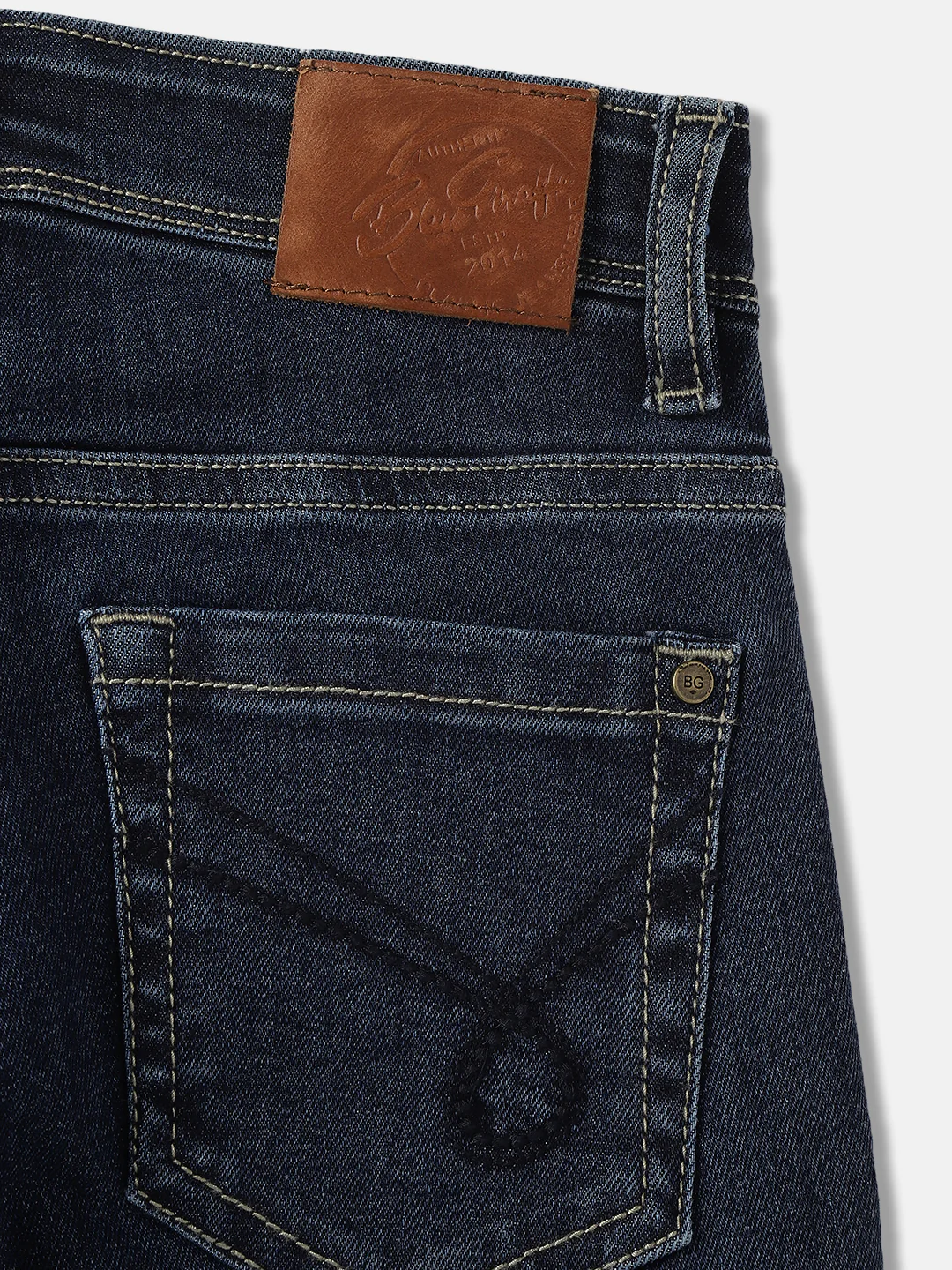 Blue Giraffe Boys Blue Washed Mid-Rise Bootcut Jeans - Image 6