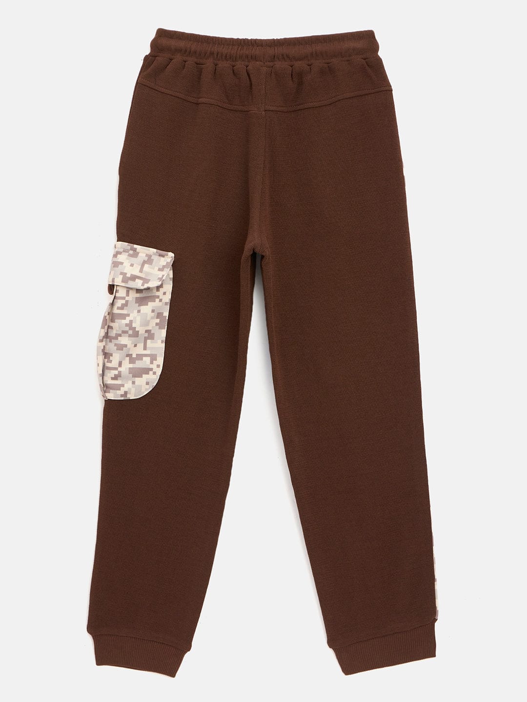 Blue Giraffe Boys Brown Regular Fit Solid Jogger - Image 2