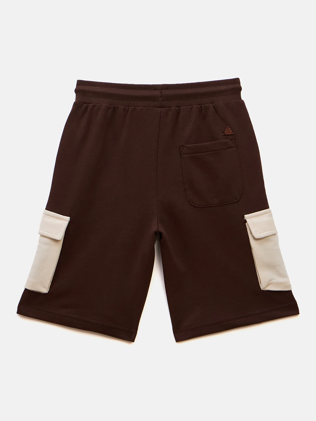 Blue Giraffe Boys Brown Regular Fit Solid Shorts - Image 2