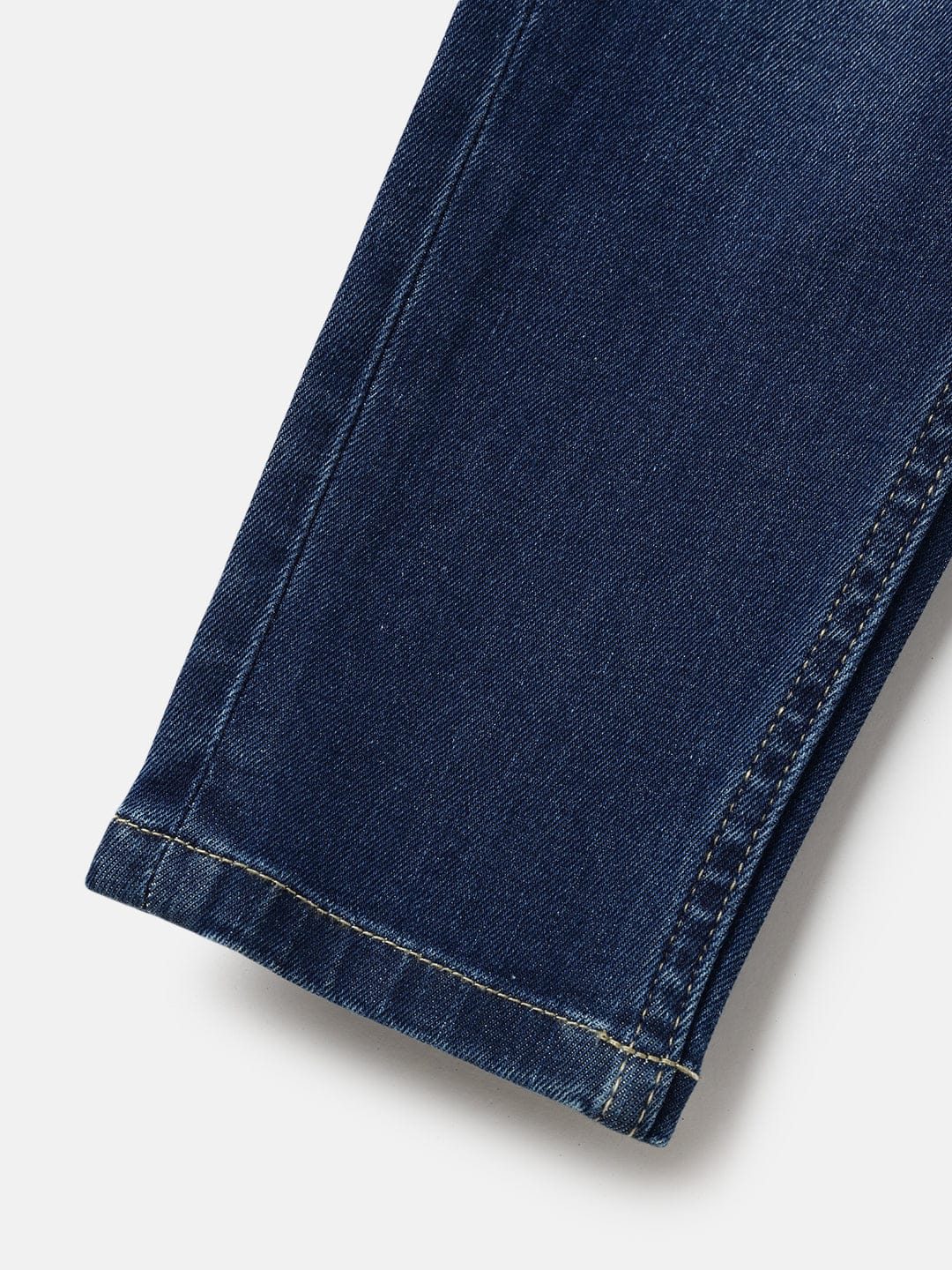 Blue Giraffe Boys Blue Carrot Fit Solid Jeans - Image 7