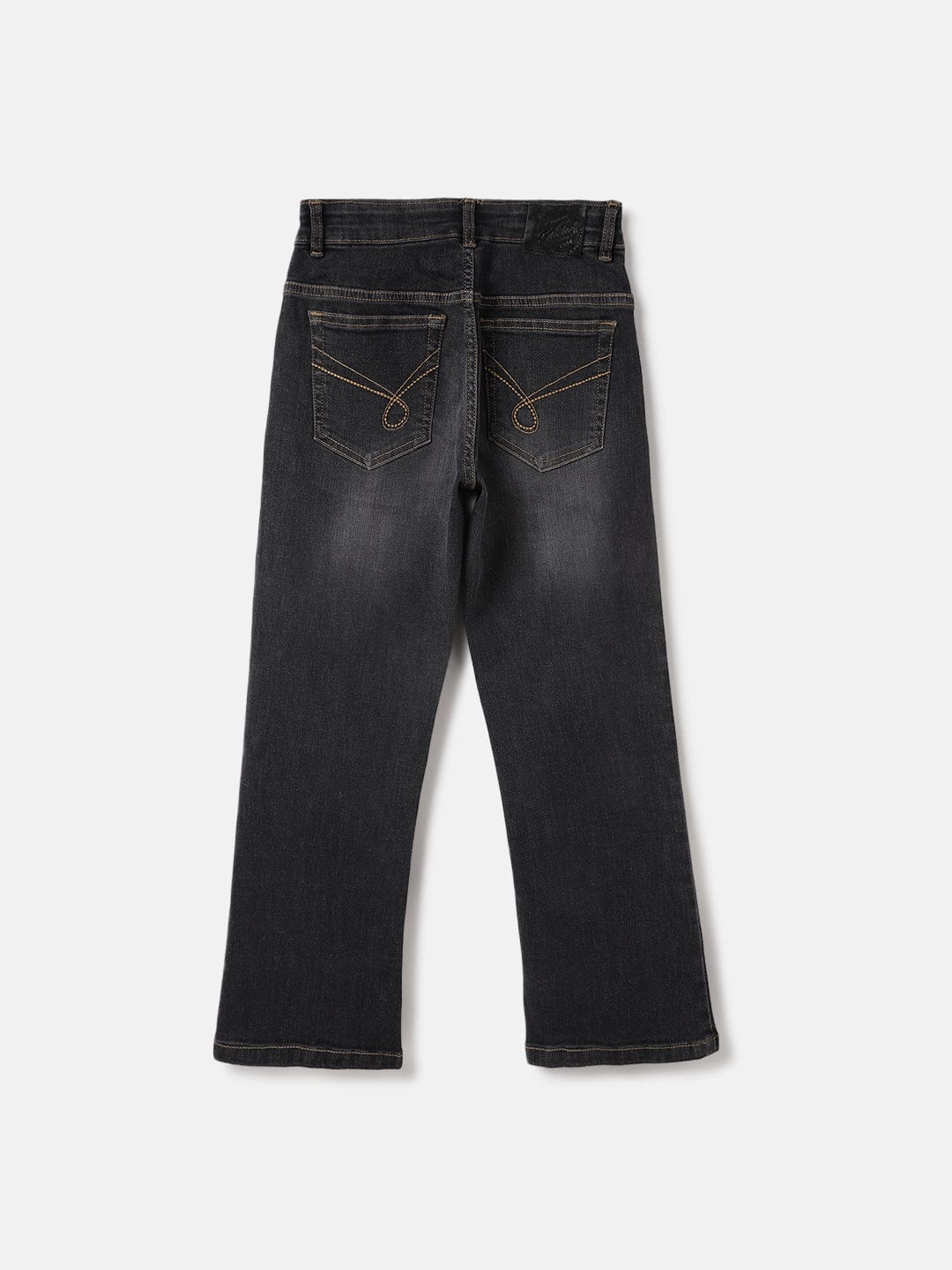 Blue Giraffe Kids Grey Bootcut Fit Solid Jeans - Image 3
