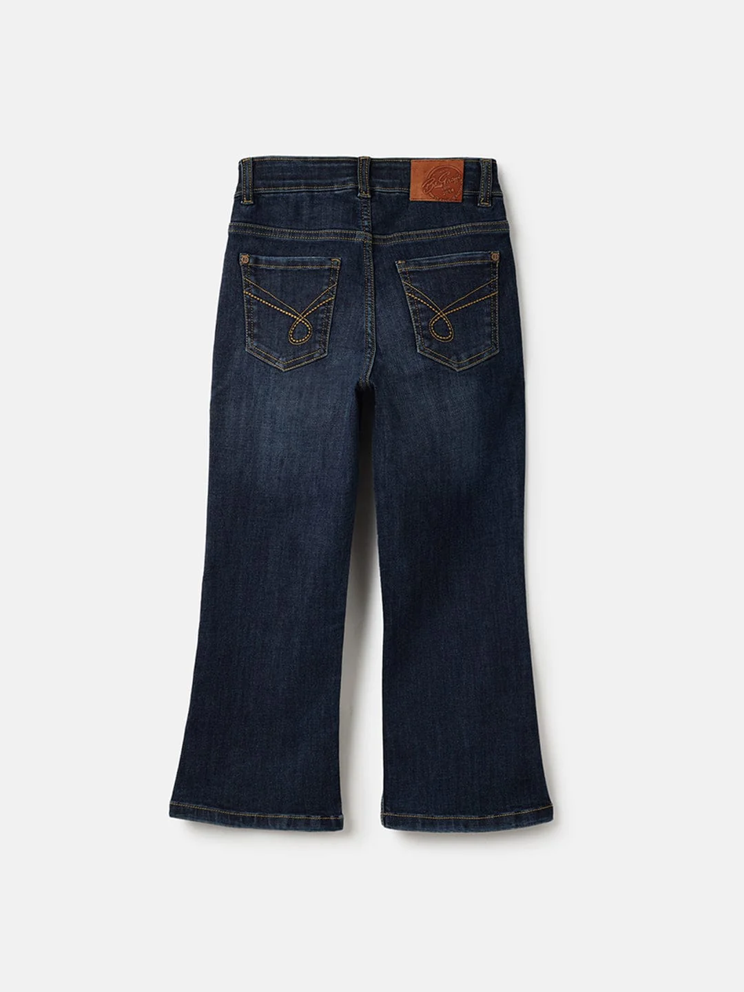 Blue Giraffe Boys Blue Bootcut Fit Solid Jeans - Image 3