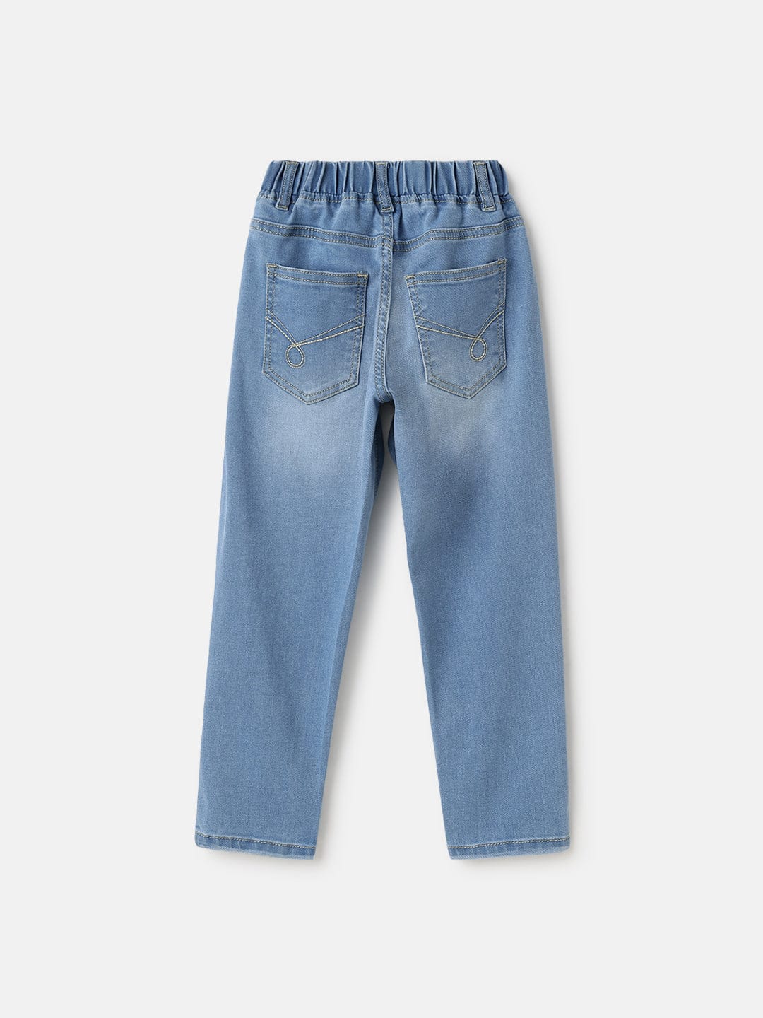 Blue Giraffe Kids Blue Balloon Fit Solid Jeans - Image 2