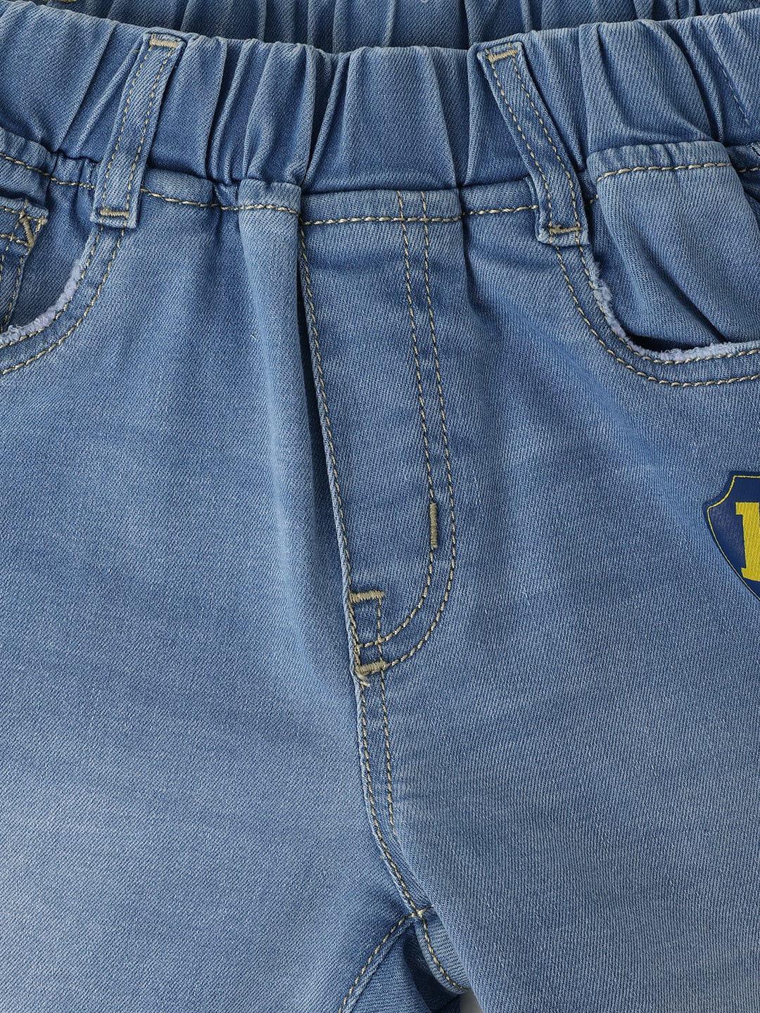 Blue Giraffe Kids Blue Balloon Fit Solid Jeans - Image 3